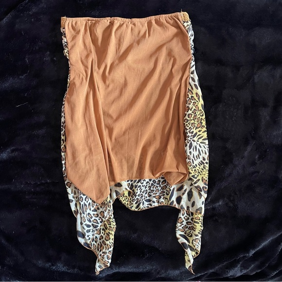 yellow and brown leopard print dress🐆 - Picture 2 of 5